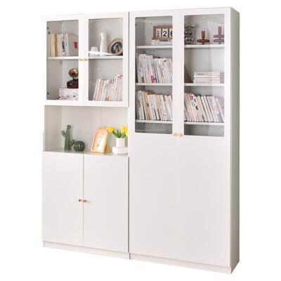 ydd玻璃门书柜钢制大容量储物柜