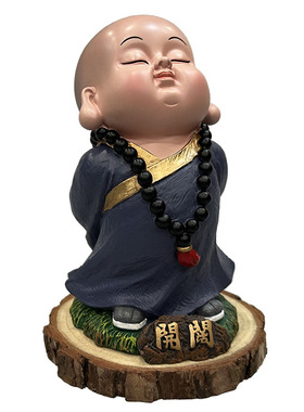 妙工坊禅意沙弥解压治愈装饰摆件