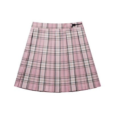 花铃太太春季新款jk格裙奈良春制服短裙原创学院风小个子轮褶裙