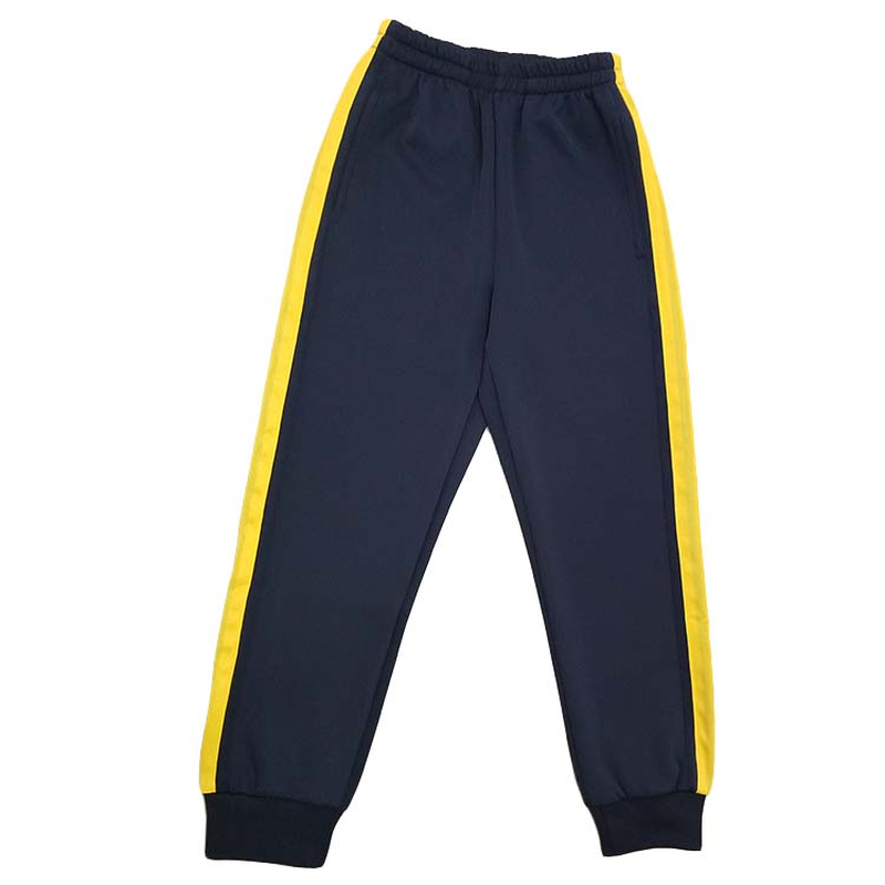 定制秋季款跑步深藏青宽边校服裤