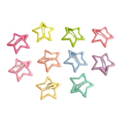 y2k多巴胺星星发夹儿童BB夹彩色五角星刘海夹碎发夹发卡头饰发饰