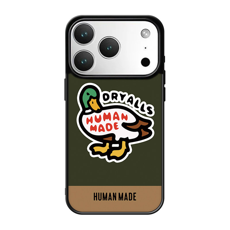 潮牌HME鸭子苹果17promax磁吸手机壳新款适用iphone15pro老虎磨砂防摔16promax高级感14pro小