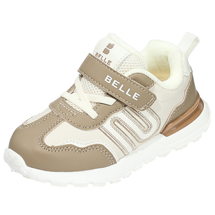 百丽童鞋男童加绒保暖运动鞋冬季轻便软底休闲鞋时尚百搭跑步鞋子