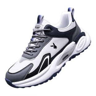 花花公子男鞋春季新款男士运动鞋透气软底休闲鞋轻便防滑跑步鞋子