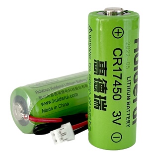 智能水表烟感器专用锂电池惠德瑞cr17450 3V仪器指示灯烟雾报警器