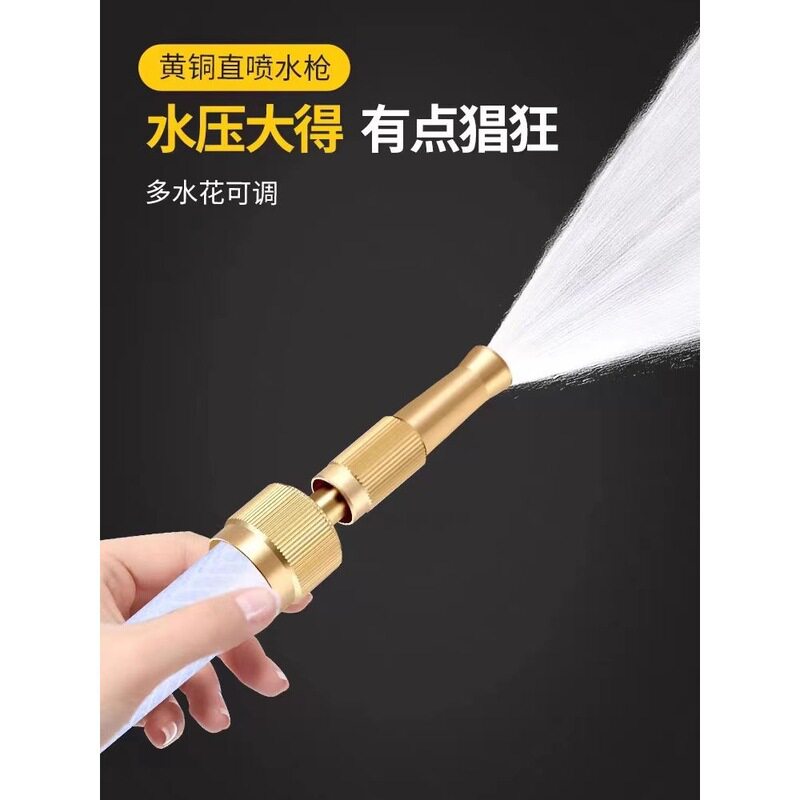 水龙头喷头增压洗车喷枪家用铜直喷水枪水管浇花花洒园林花园洒水