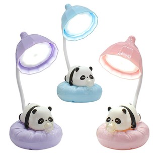 生日礼物送女生闺蜜可爱熊猫小夜灯实用充电小台灯桌面办公小摆件