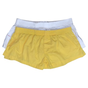 阿罗裤带囊袋男休闲透气男式两穿内裤纯棉男士短裤宽松居家裤