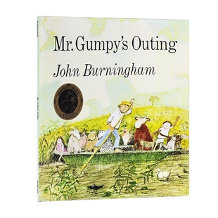 送音频英文原版和甘伯伯去游河Mr Gumpy's Outing 1970年凯特·格里纳威奖 吴敏兰3-6岁启蒙儿童纽约公共图书馆推荐绘本平装大开本
