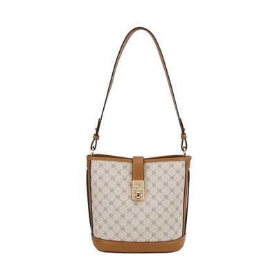 稻草人高级感轻奢小众百搭水桶包