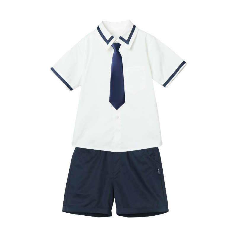 小学生夏季班服英伦衬衫套装幼儿园园服儿童校服毕业照合唱演出服