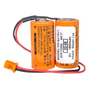 三菱M80驱动器MR-J4 JE 伺服电池MR-BAT6V1SET 6V 2CR17335A WK17