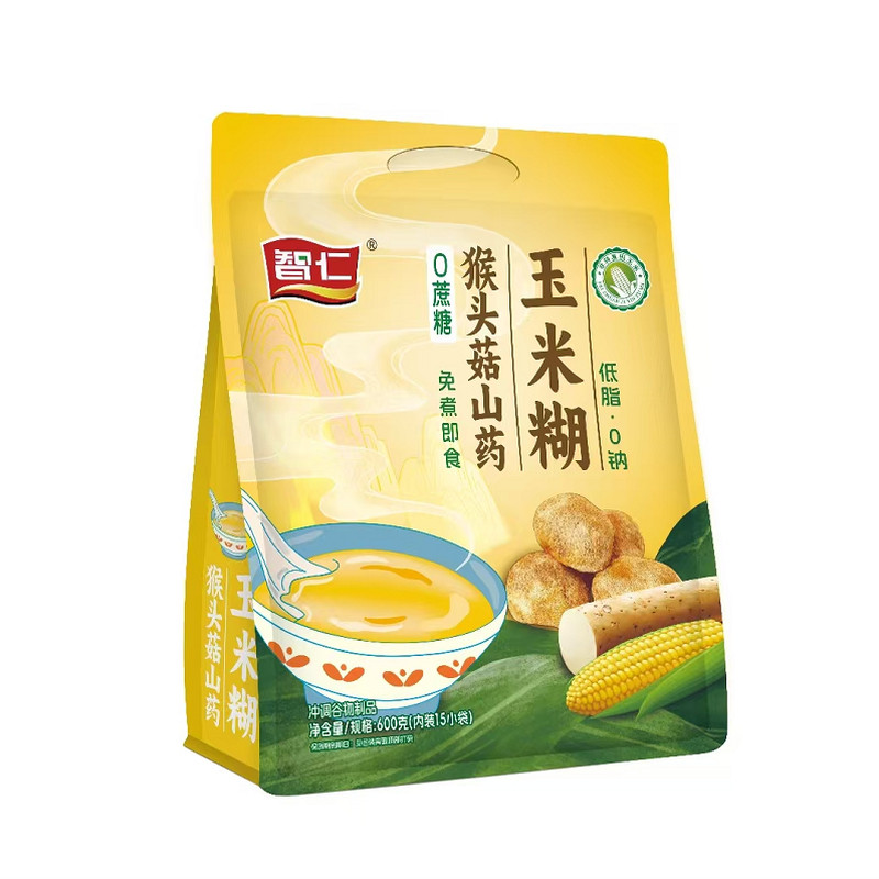 智仁0蔗糖猴头菇山药玉米糊代餐
