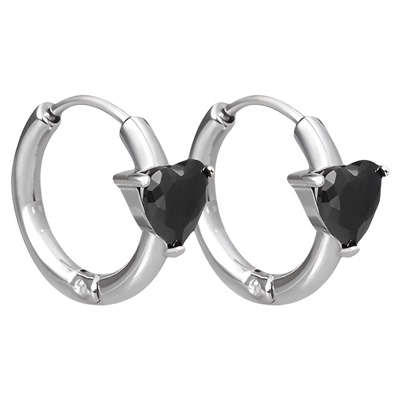 BLACKHEAD/黑头精致爱心耳环个性简约原创设计个性高级感女