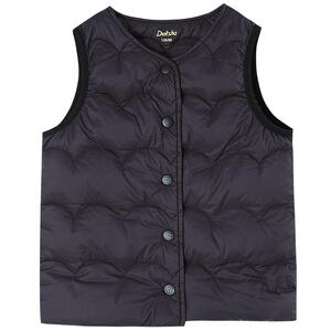 笛莎官方童装女童羽绒马甲冬季新款大童女孩儿童轻薄背心内胆