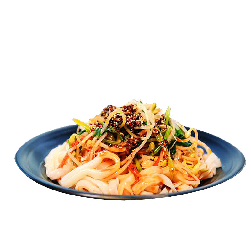 汉中米皮现做热面皮免煮开袋即食