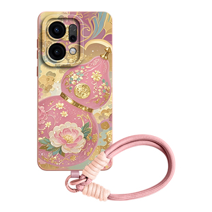 GGUU适用opporeno14pro手机壳reno14保护套reno14pro液态硅胶国风oppo新款reno女13腕pro带12女11挂绳10系列9