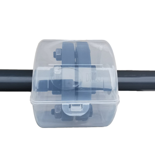 pp塑料法兰保护套透明防护罩危化品管道安全防泄漏飞溅耐酸碱腐蚀