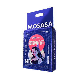 猫莎莎混合猫砂豆腐砂混合型膨润土吸臭几近无尘莎莎宇宙猫砂包邮