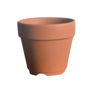 卡特兰花盆日式盆景红陶花盆带铝丝孔陶土盆陶瓷盆石斛兰透气花盆