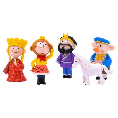 迷你西游记师徒四人玩偶摆件玩具