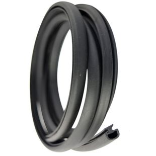 50型铝合金窗密封条门窗隔音硅胶条防风外推拉窗户卡式平底防水条