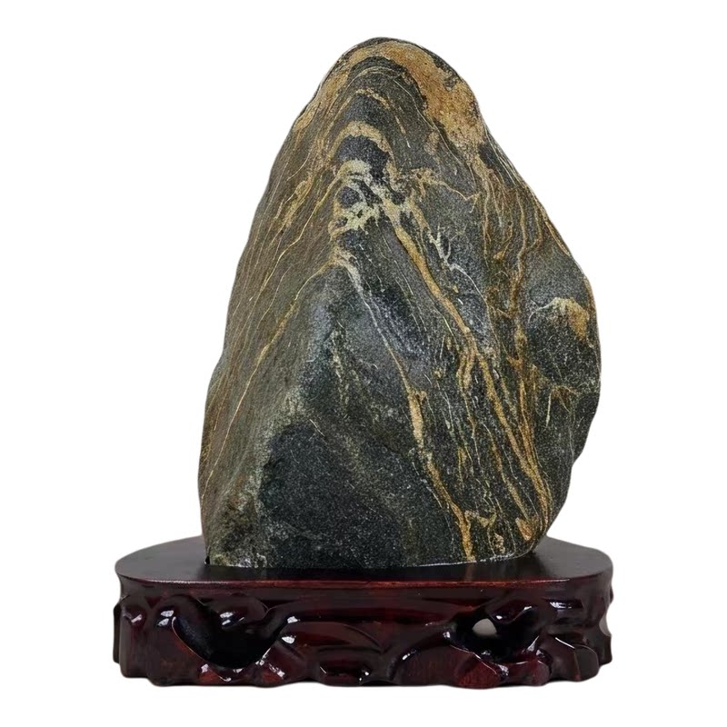 青石原石石敢当补缺角泰山石摆件