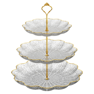 2025新款多层水果盘客厅零食干果摆放盘酒店前台糖果盘商用甜品架