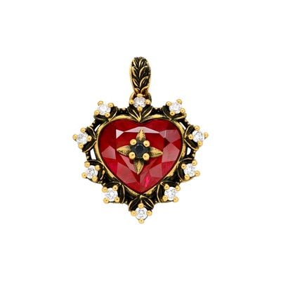 周大福monologue复古黄金吊坠