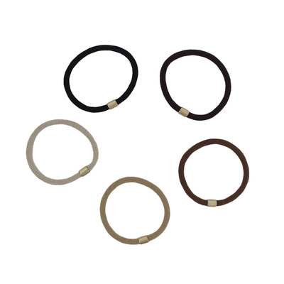 5条装实用橡皮筋高弹力耐用发绳扎头发头绳基础百搭发圈发饰头饰