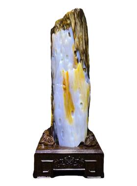 缅甸客厅木化玉天然风水镇宅摆件