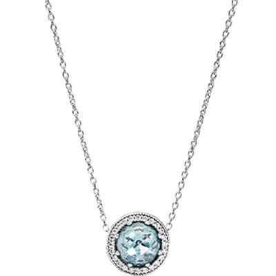 潘多拉蓝色项链套装清新海风