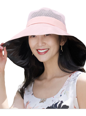 防紫外线黑胶渔夫帽防晒遮阳帽
