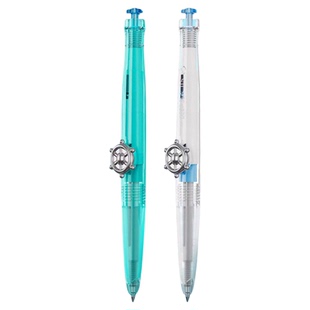 点石制笔深海舱航海中性笔DS-0145旋转出芯双珠速干大容量水笔学生考试高颜值顺滑黑笔初高中生子弹头刷题笔