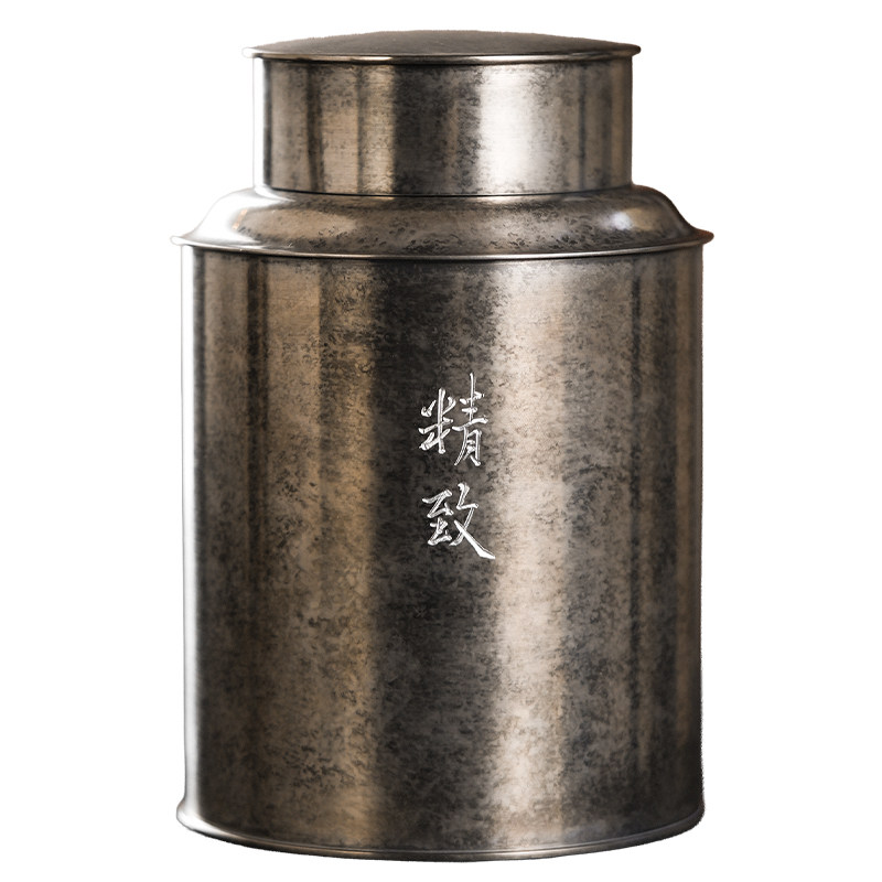 斑锡龙纯锡茶叶罐如柿/精致/仁德