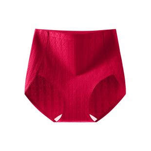 顶瓜瓜红色内裤女士纯棉抗菌裆2025新款本命年结婚高腰收腹三角裤