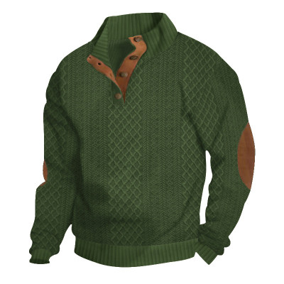 Men's standing collar long sleeved sweatshirt 男立领长袖卫衣
