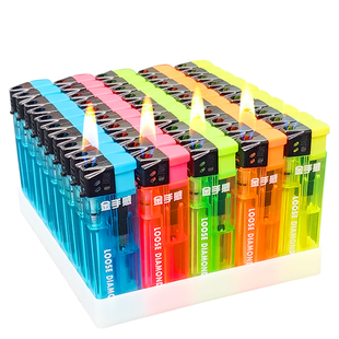 50支一次性打火机2026新款耐用大号火机家用明火正品批发定制订做