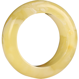 精工俄料天然蜜蜡跑环面包圈平安扣星月菩提佛珠文玩手串DIY配饰