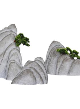仿真石头玻璃钢假山造景庭院摆件