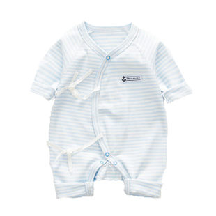 月子宝宝bb衣服新生儿连体衣春秋初生婴儿52码满月纯棉女孩59早产