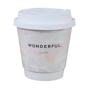 一次热咖啡杯热饮咖啡奶茶专用纸杯一次性带盖咖啡杯子奶茶杯定制