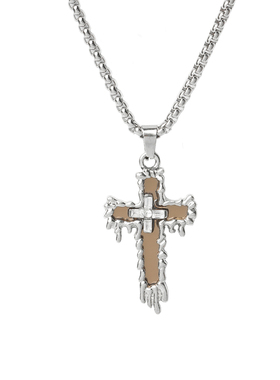 ROADLATIVE溶解十字吊坠项链