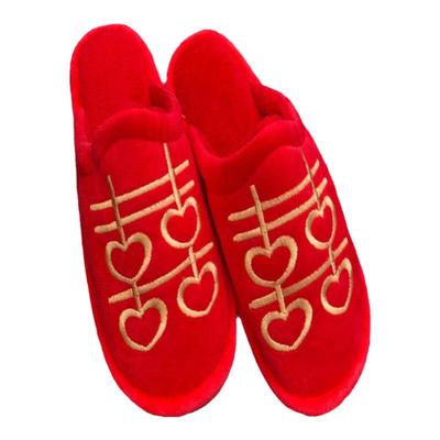 结婚用品创意新娘新郎双喜拖鞋