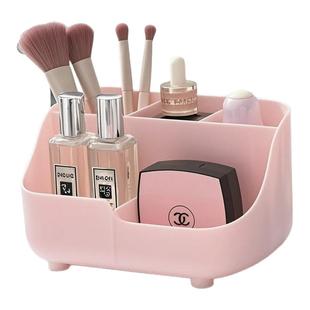 桌面大容量宿舍化妆品桌面收纳盒儿童学生书桌五宫格笔筒置物架1
