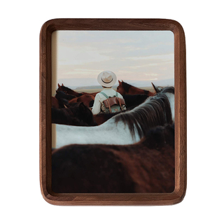 【入股不亏】圆角黑胡桃实木相框摆台高级感相框定制装裱打印照片