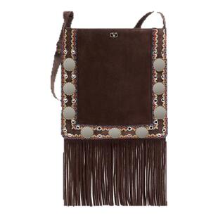 [礼物]华伦天奴VALENTINO男女同款NELLCOTE绒面牛皮革手袋