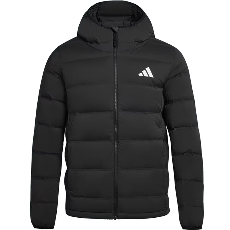adidas阿迪达斯男子户外运动休闲保暖连帽羽绒服外套KH3993
