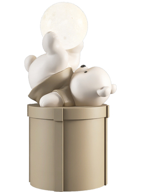 元气熊夜灯摆件收纳装饰两不误