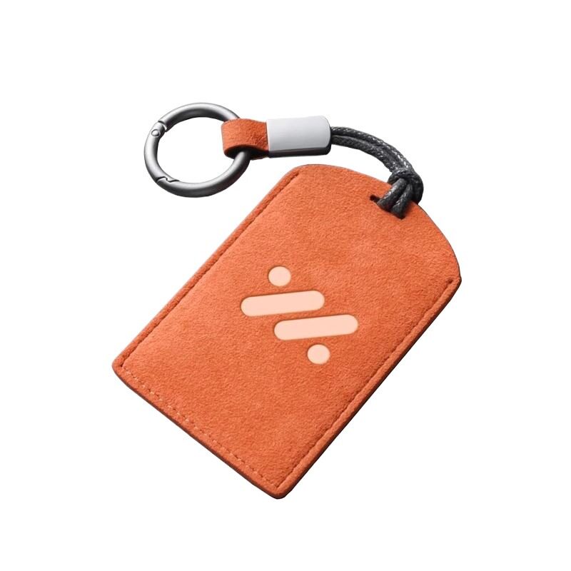 高档翻毛皮汽车感应钥匙卡套适用于智己L6/LS6/LS7保护套NFC卡套